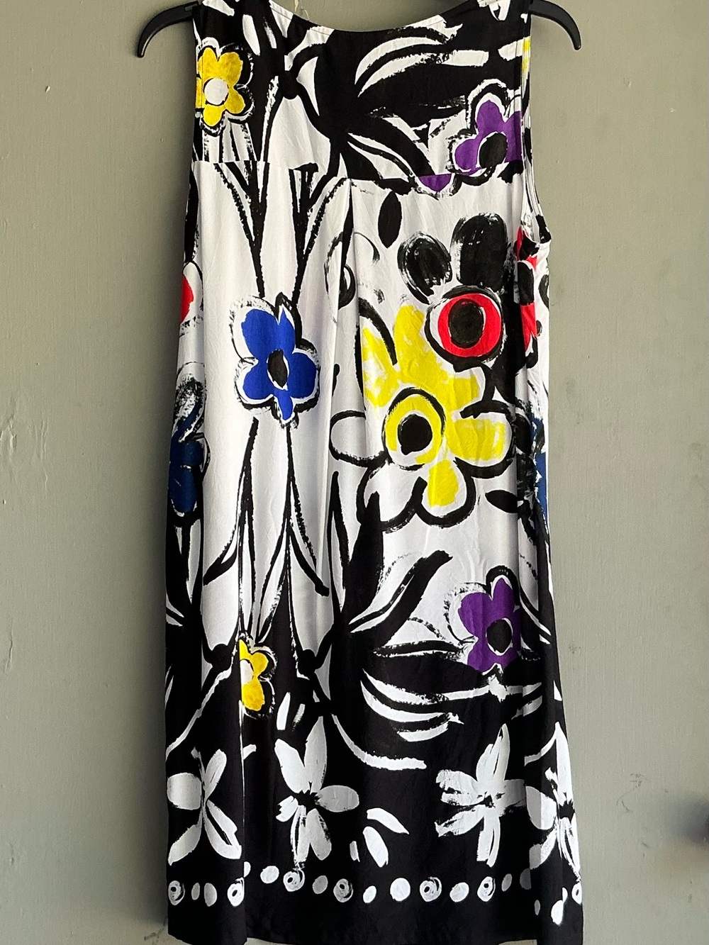 Jams World Black & Multicolor Floral A-Line Dress - Picture 2 of 2